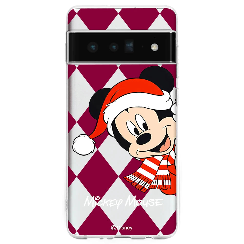 Disney merry christmas Funda de  phone case For Google pixel 7 6 8 A PRO anime cartoon Transparent silicone cover Gift
