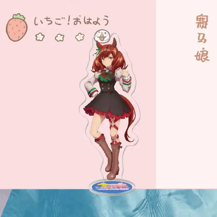 Anime Stand Uma Musume Pretty Derby Special Week Silence Suzuka Toukai Teiou Acrylic Figure Stand Model Plate Display Cute 15cm