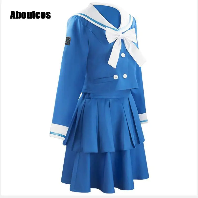 Aboutcos Anime Danganronpa V3: Killing Harmony Tenko Chabashira Cosplay Costume School Uniform Dress Suit Halloween Costume