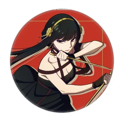 Anime Spy X Family Badge Brooch Pin Cospaly Loid Anya Yor Metal Pins Costume Accessories