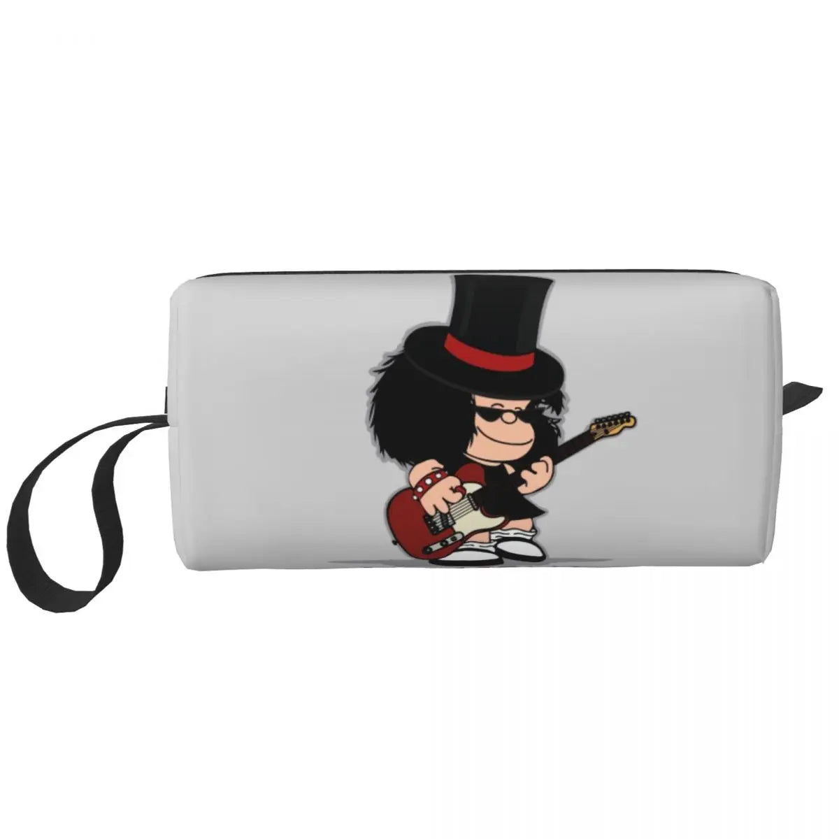 Custom Mafalda Balloon Heart Makeup Bag Women Travel Cosmetic Organizer Quino Manga Cartoon Storage Toiletry Bags Dopp Kit Case