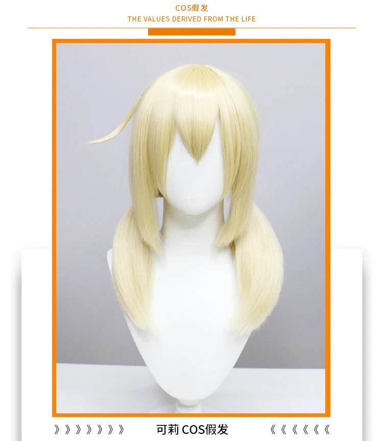 Anime Klee Cosplay Wig Genshin Impact Cat Ears Costumes Adult Unisex Headwear Project Sekai Promotion