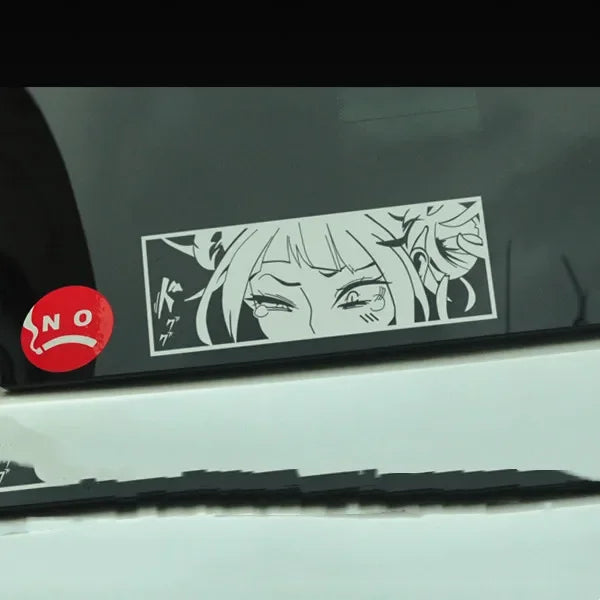 Car Styling Tape Decals for Himiko Toga Manga Anime Waifu Sticker Peeper Cartoon Auto Window Tail Tape