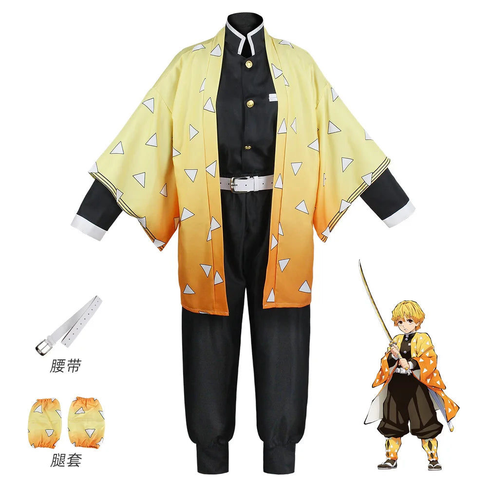 Demon Slayer Cosplay Tanjiro Nezuko Cosplay Kids Shinobu Costume Japanese Anime Cartoon Halloween Costume Christmas Gifts