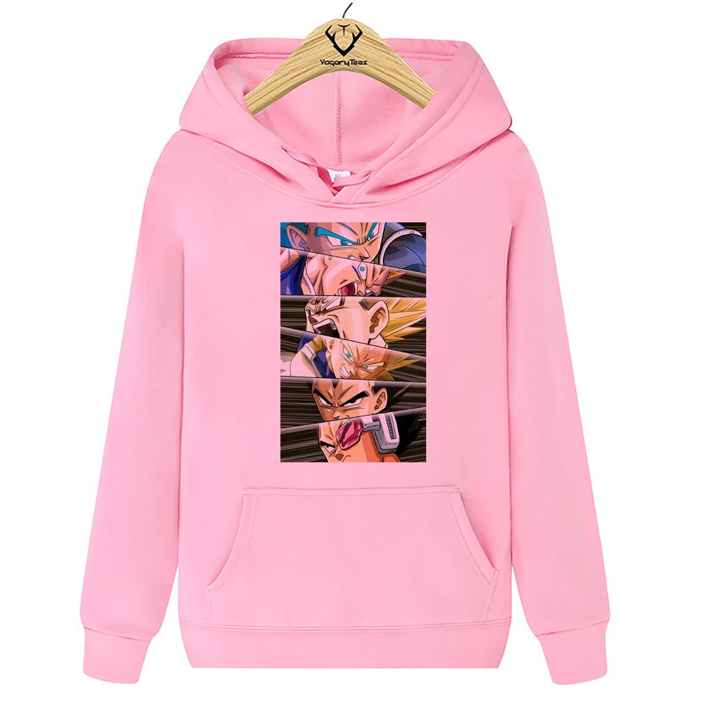 Funny Creative Japan Anime Z MAJIN BUU Eyes Cartoon Hoodies Pop Printed Tops punk Hip Hop unisex Streetwear Khaki Hoodies
