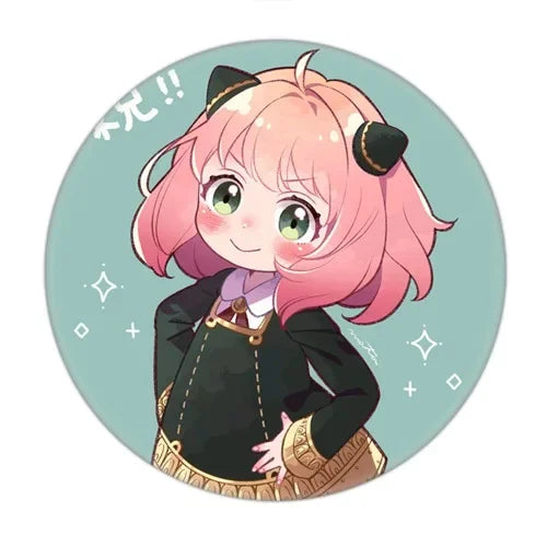 Anime Spy X Family Badge Brooch Pin Cospaly Loid Anya Yor Metal Pins Costume Accessories