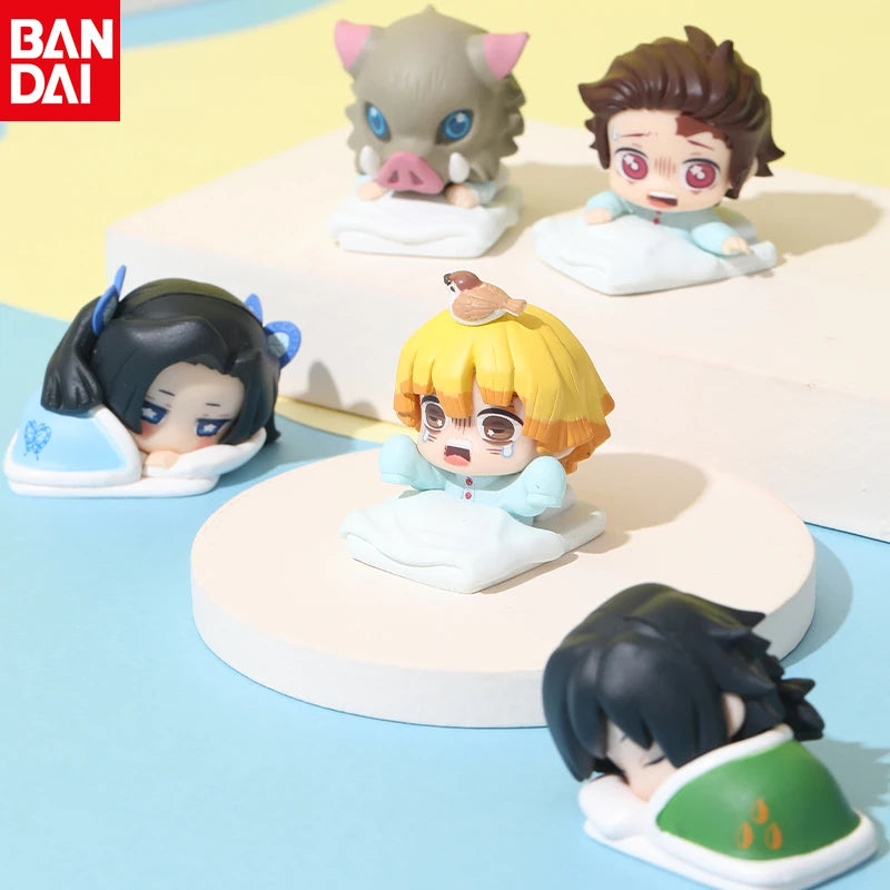 Genuine Demonly Slayer Tomioka Giyuu Kanzaki Aoi Kamado Tanjirou Hashibira Inosuke Anime Figures Japanese Anime Kids Brinquedos