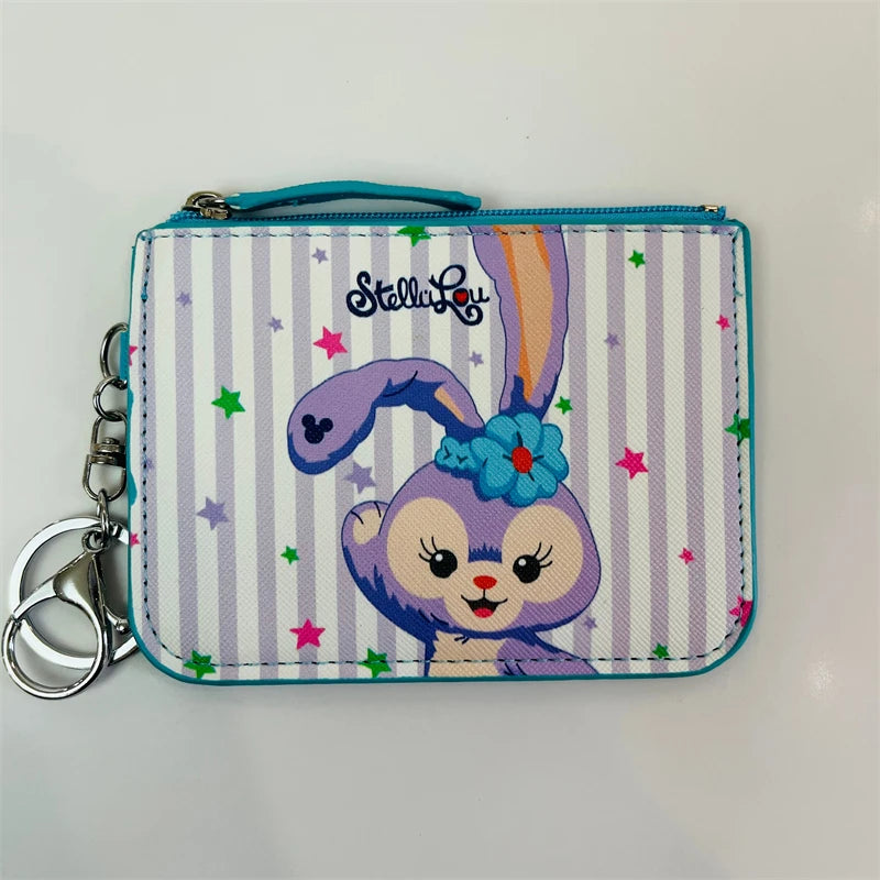 Disney Duffy StellaLou ShellieMay Anime Card Holder Cartoon Storage Bags Coin Wallet Handbag Kid Girl Birthday Gift