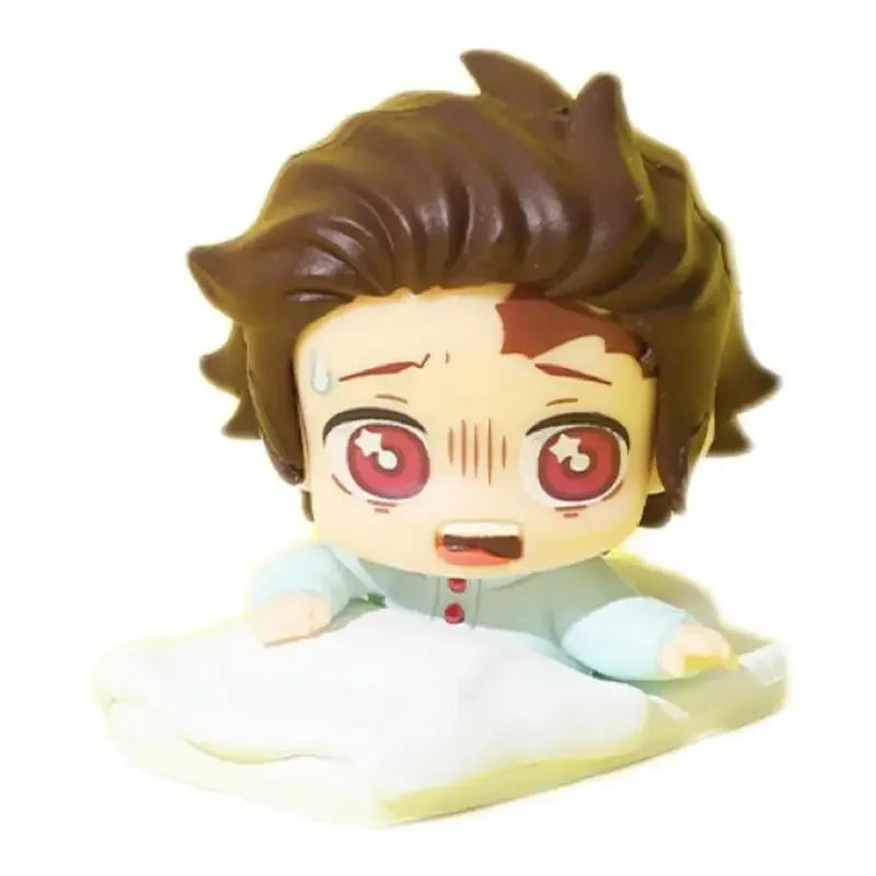 Genuine Demonly Slayer Tomioka Giyuu Kanzaki Aoi Kamado Tanjirou Hashibira Inosuke Anime Figures Japanese Anime Kids Brinquedos