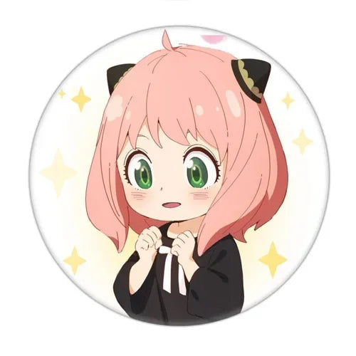 Anime Spy X Family Badge Brooch Pin Cospaly Loid Anya Yor Metal Pins Costume Accessories