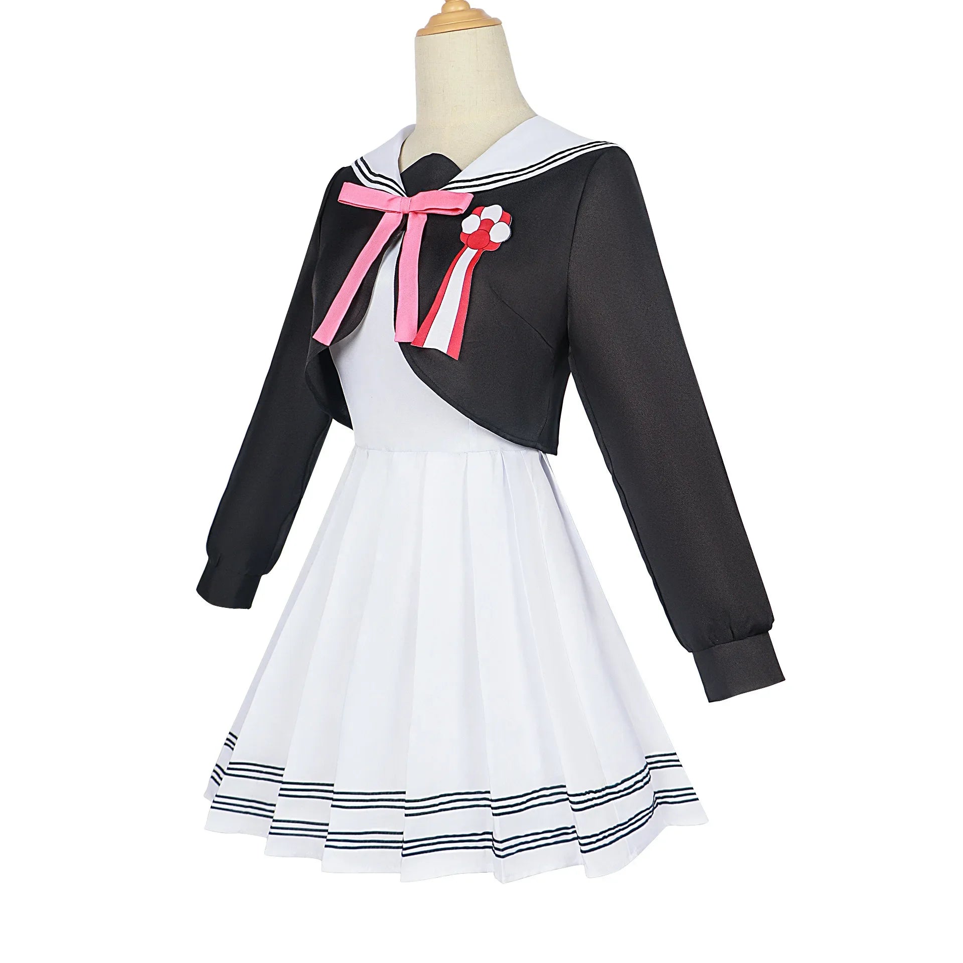 Anime Konohoshi Umika Cosplay Costume Manga Time Kirara White Dress Black Mini Coat School Jk Uniform Halloween for Girls