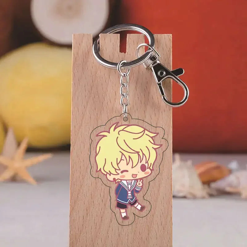 Anime Fruits Basket Acrylic Keychain Tohru Souma Sohma Ayame Shigure Cartoon Figure Key Chain Pendant Gift