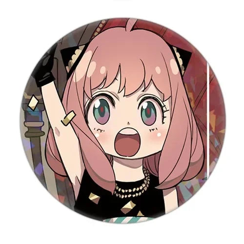 Anime Spy X Family Badge Brooch Pin Cospaly Loid Anya Yor Metal Pins Costume Accessories