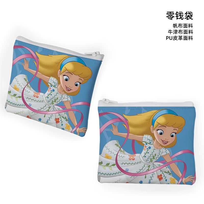 Disney Princess Cinderella C871 Anime Customized Cosmetics Bags Cartoon Coin Bag Storage Handbag Stationery Birthday Gift