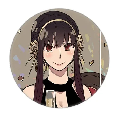 Anime Spy X Family Badge Brooch Pin Cospaly Loid Anya Yor Metal Pins Costume Accessories