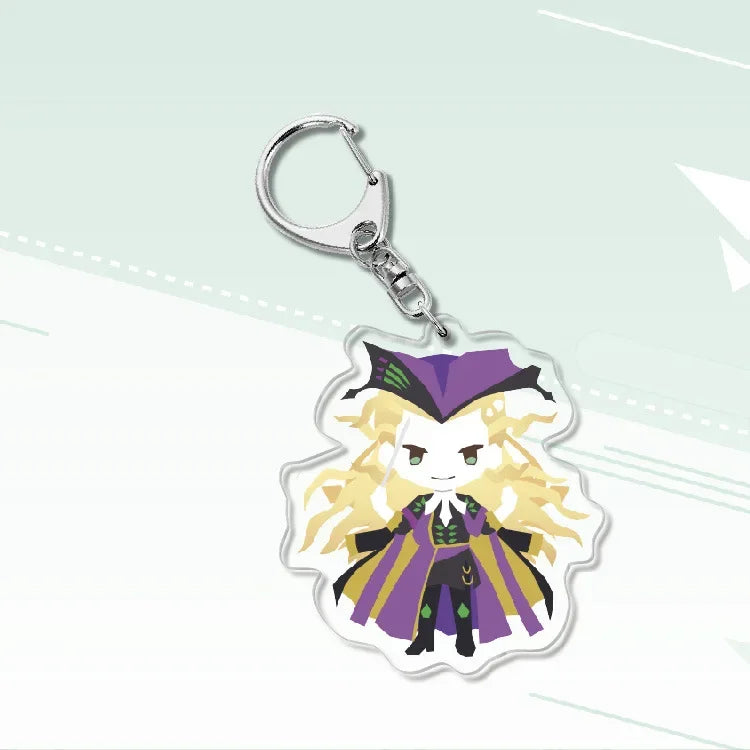 Fate Keychain Man Key Chain Acrylic Women Key Holder Couples Keyring Anime Key Ring Cartoon Pendant Funny Brelok Grand Order