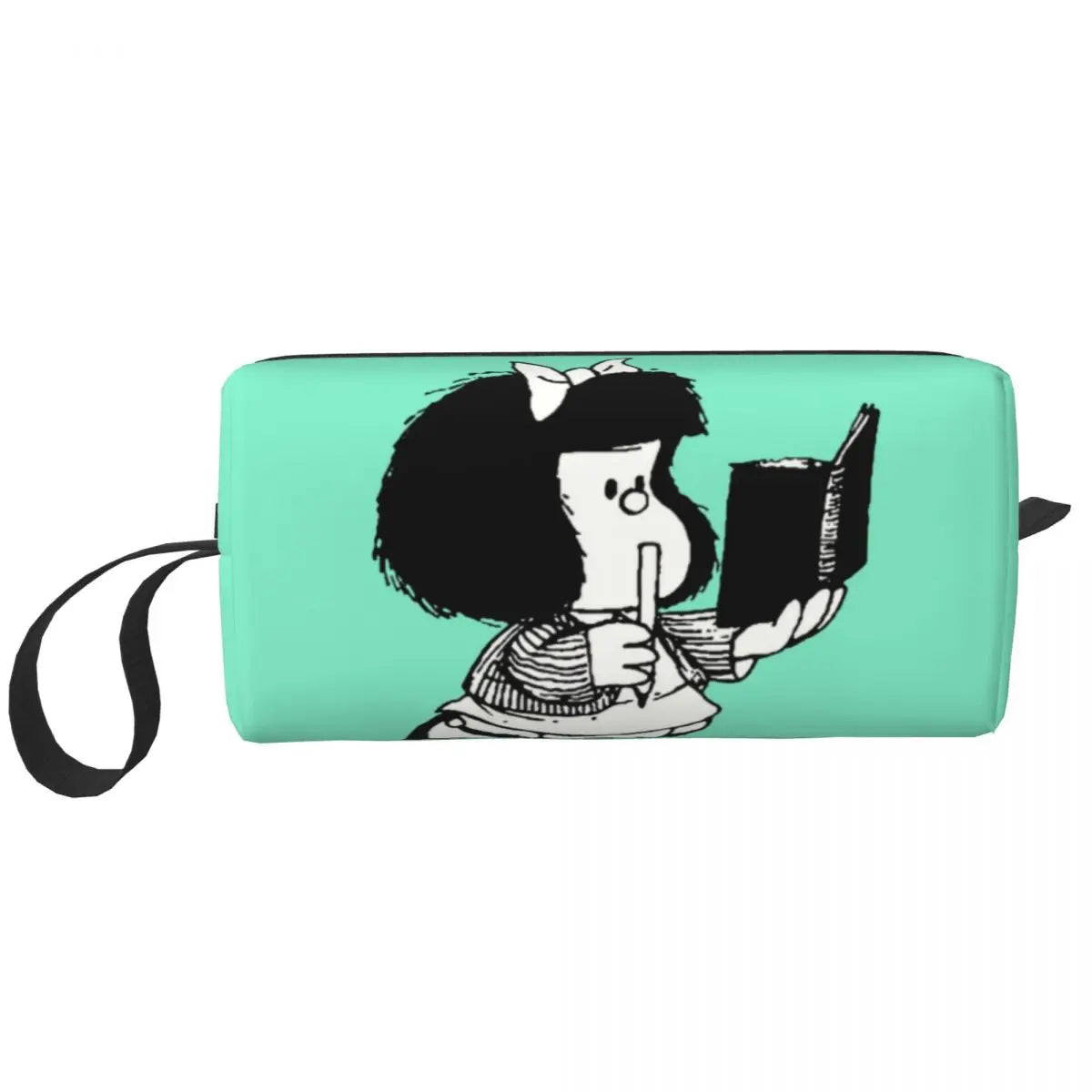 Custom Humor Manga Mafalda Travel Toiletry Bag Women Quino Argentina Cosmetic Makeup Bag Beauty Storage Bags Dopp Kit Box Case