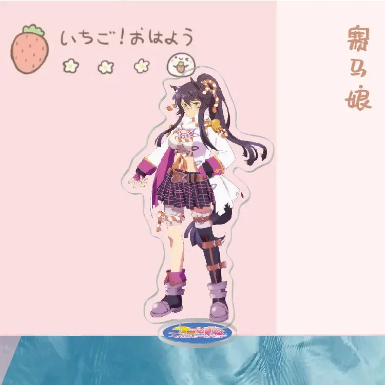 Anime Stand Uma Musume Pretty Derby Special Week Silence Suzuka Toukai Teiou Acrylic Figure Stand Model Plate Display Cute 15cm