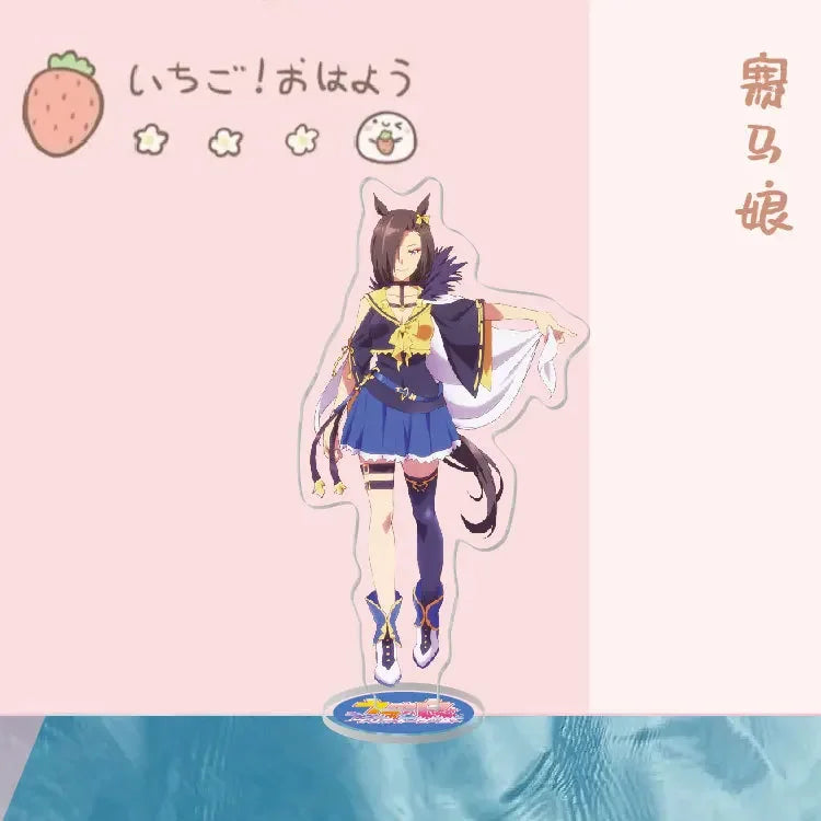 Anime Stand Uma Musume Pretty Derby Special Week Silence Suzuka Toukai Teiou Acrylic Figure Stand Model Plate Display Cute 15cm