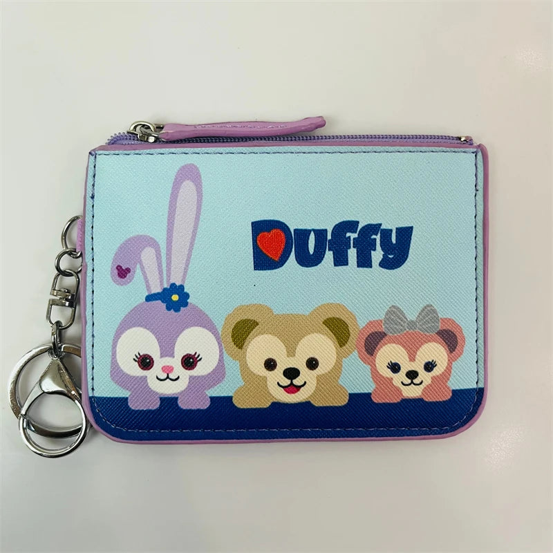Disney Duffy StellaLou ShellieMay Anime Card Holder Cartoon Storage Bags Coin Wallet Handbag Kid Girl Birthday Gift