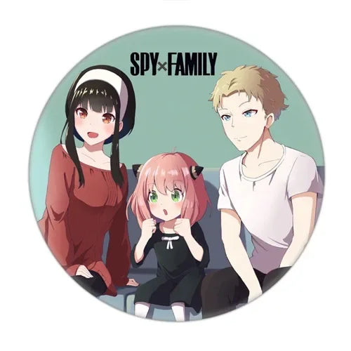 Anime Spy X Family Badge Brooch Pin Cospaly Loid Anya Yor Metal Pins Costume Accessories