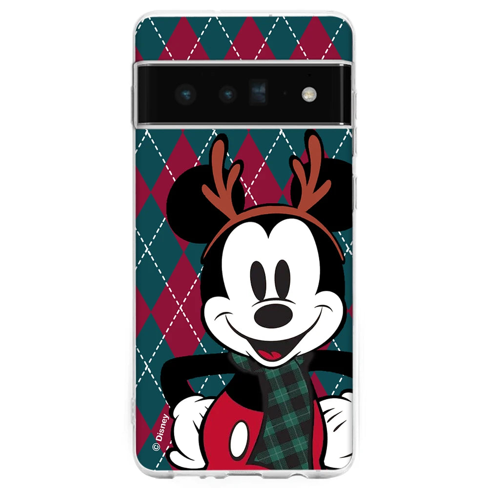 Disney merry christmas Funda de  phone case For Google pixel 7 6 8 A PRO anime cartoon Transparent silicone cover Gift