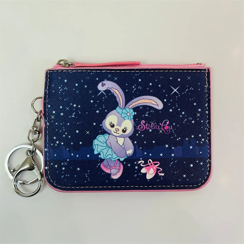 Disney Duffy StellaLou ShellieMay Anime Card Holder Cartoon Storage Bags Coin Wallet Handbag Kid Girl Birthday Gift