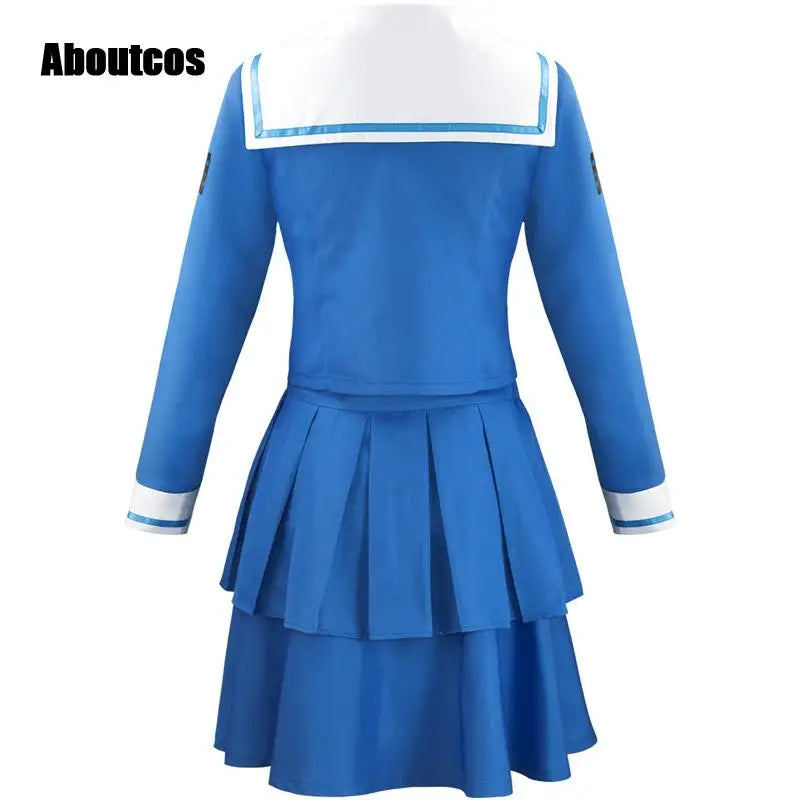 Aboutcos Anime Danganronpa V3: Killing Harmony Tenko Chabashira Cosplay Costume School Uniform Dress Suit Halloween Costume