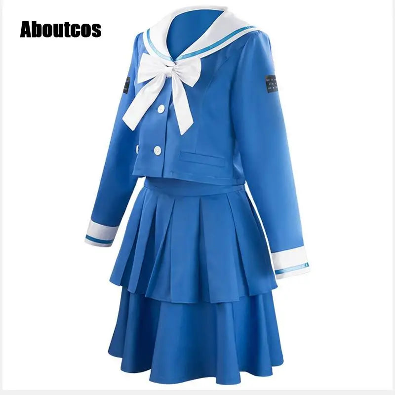 Aboutcos Anime Danganronpa V3: Killing Harmony Tenko Chabashira Cosplay Costume School Uniform Dress Suit Halloween Costume