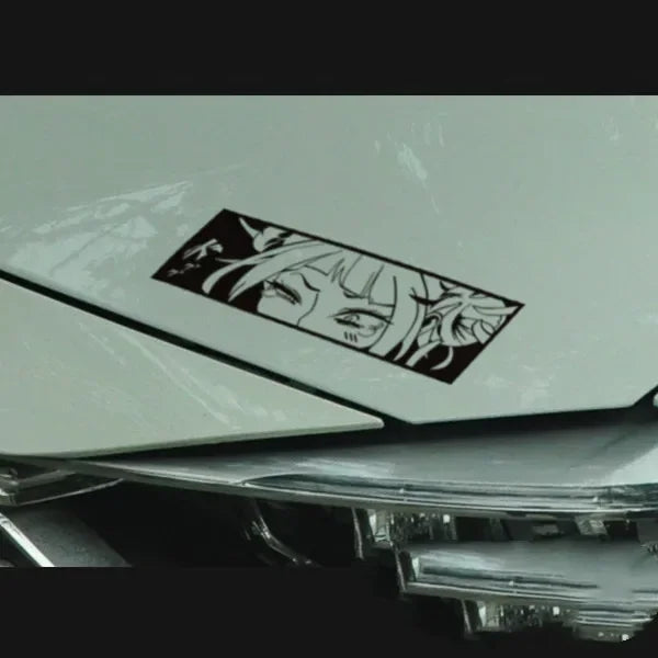 Car Styling Tape Decals for Himiko Toga Manga Anime Waifu Sticker Peeper Cartoon Auto Window Tail Tape