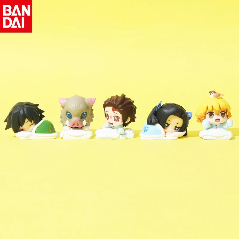 Genuine Demonly Slayer Tomioka Giyuu Kanzaki Aoi Kamado Tanjirou Hashibira Inosuke Anime Figures Japanese Anime Kids Brinquedos