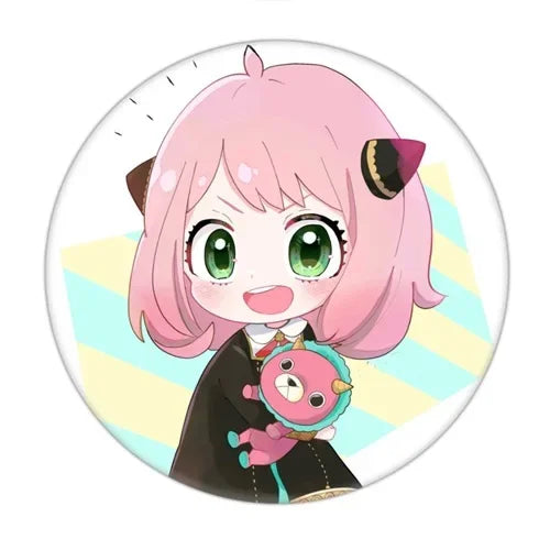 Anime Spy X Family Badge Brooch Pin Cospaly Loid Anya Yor Metal Pins Costume Accessories