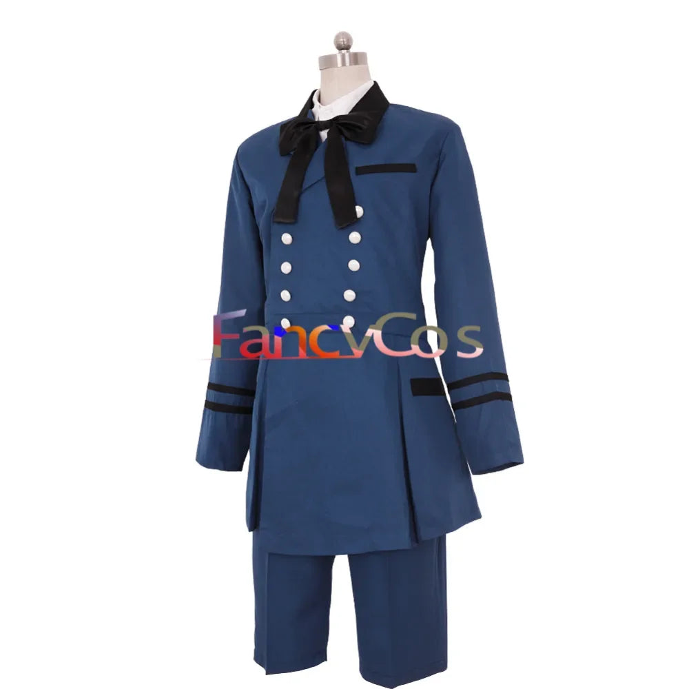 Anime Black Butler Kuroshitsuji Ciel Phantomhive Costume Cosplay Uniform Outfit Halloween Carvinal Custom Made Plus Size