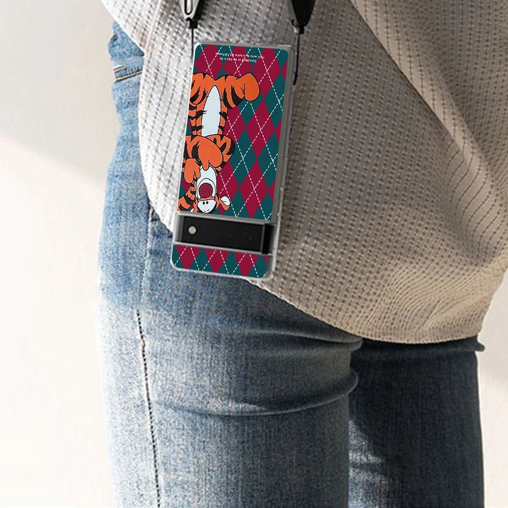 Disney merry christmas Funda de  phone case For Google pixel 7 6 8 A PRO anime cartoon Transparent silicone cover Gift