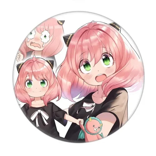 Anime Spy X Family Badge Brooch Pin Cospaly Loid Anya Yor Metal Pins Costume Accessories