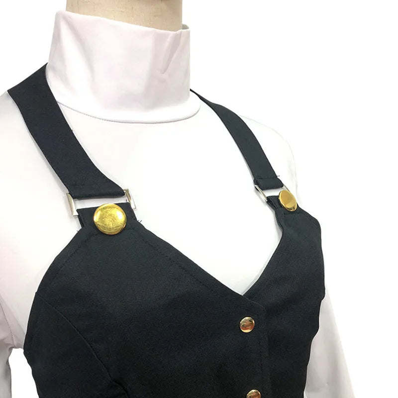 Aboutcos Anime P5/persona 5 Cosplay Costume Set Queen Makoto Niijima Cosplay Set Top+vest+skirt Halloween Harujuku Clothing