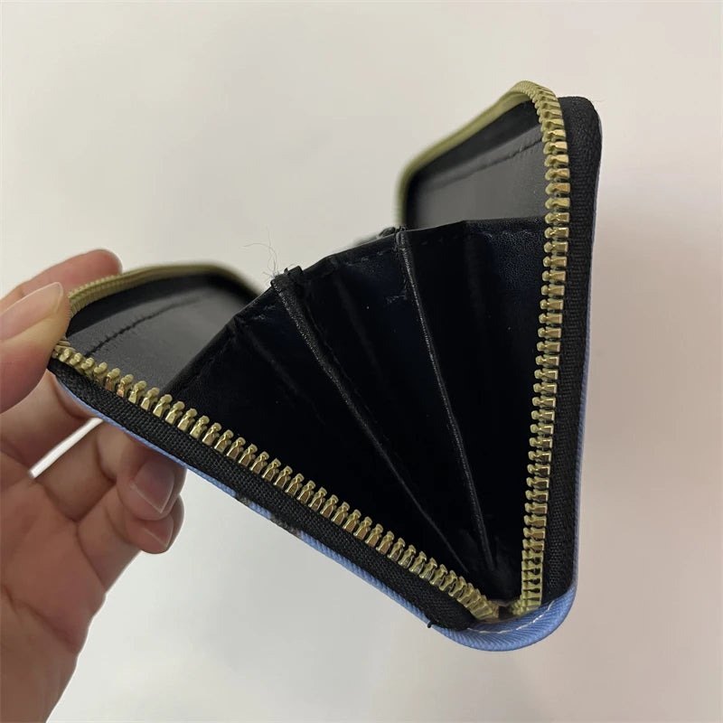 Disney Fox and Hound Tod & Copper Anime Briefcases Wallet Cartoon Zipper Coin Bag Casual Purses Card Storage Handbag Gift