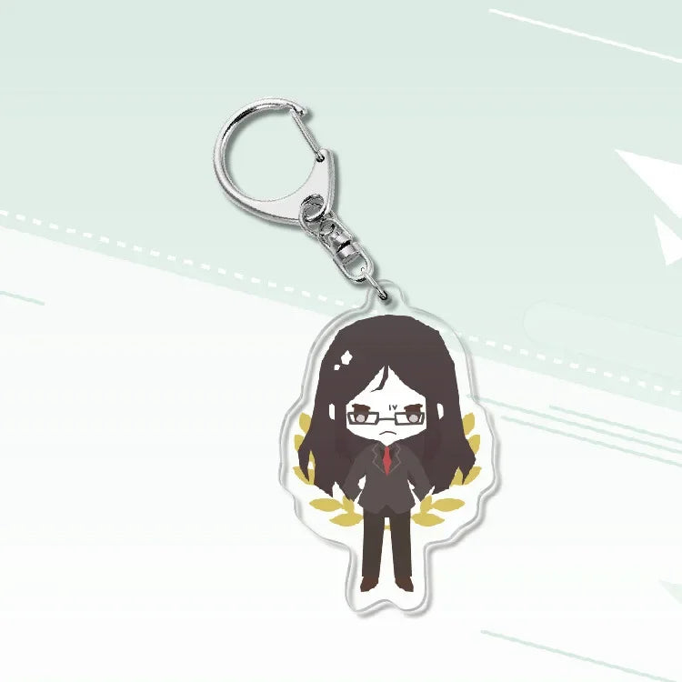 Fate Keychain Man Key Chain Acrylic Women Key Holder Couples Keyring Anime Key Ring Cartoon Pendant Funny Brelok Grand Order