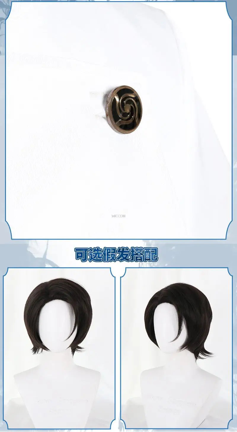 Anime Jujutsu Kaisen Yuta Okkotsu Cosplay Costume Men Women Yuta Okotsu Wig Cosplay Halloween Party Uniform sets