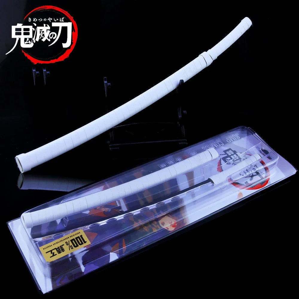 Demon Slayer Sword 25cm Agatsuma Zenitsu Nichirin Blade Alloy Katana Sword Japanese Anime Weapon Model Gift Toys for Children