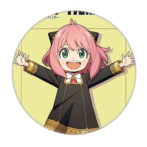Anime Spy X Family Badge Brooch Pin Cospaly Loid Anya Yor Metal Pins Costume Accessories