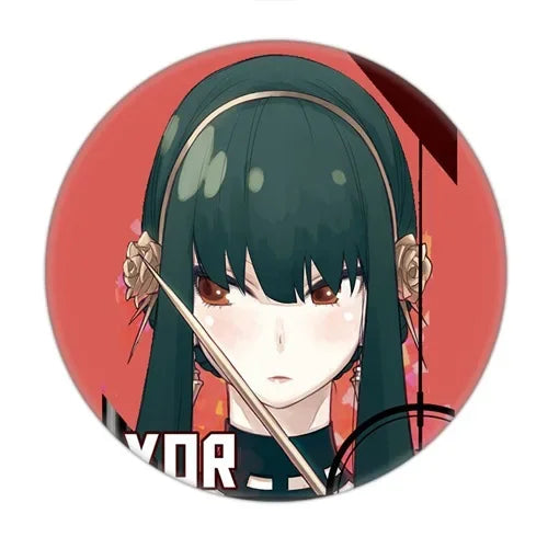 Anime Spy X Family Badge Brooch Pin Cospaly Loid Anya Yor Metal Pins Costume Accessories