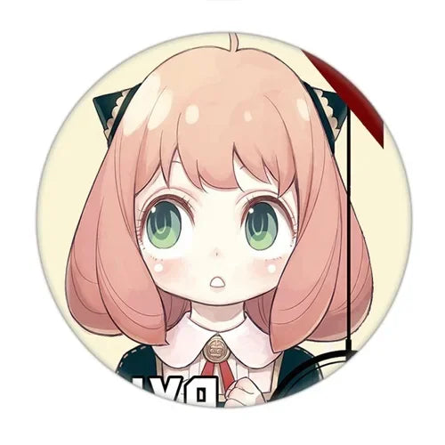 Anime Spy X Family Badge Brooch Pin Cospaly Loid Anya Yor Metal Pins Costume Accessories