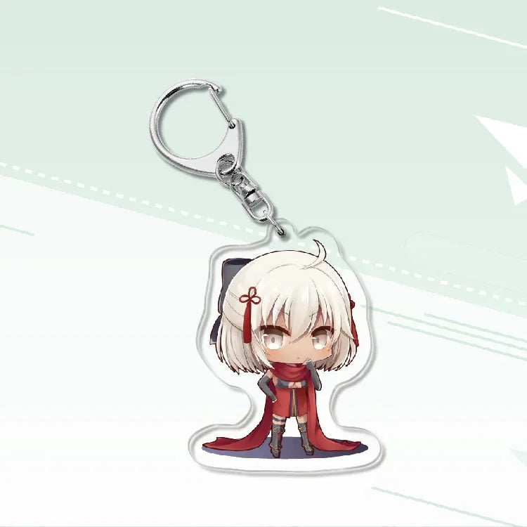 Fate Keychain Man Key Chain Acrylic Women Key Holder Couples Keyring Anime Key Ring Cartoon Pendant Funny Brelok Grand Order