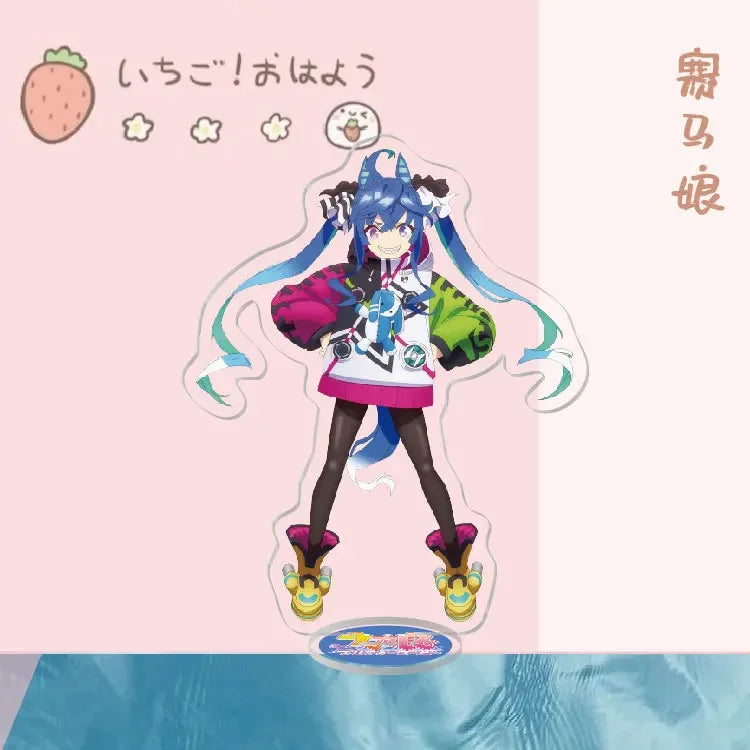 Anime Stand Uma Musume Pretty Derby Special Week Silence Suzuka Toukai Teiou Acrylic Figure Stand Model Plate Display Cute 15cm