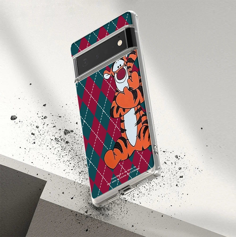 Disney merry christmas Funda de  phone case For Google pixel 7 6 8 A PRO anime cartoon Transparent silicone cover Gift