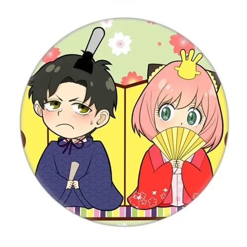 Anime Spy X Family Badge Brooch Pin Cospaly Loid Anya Yor Metal Pins Costume Accessories