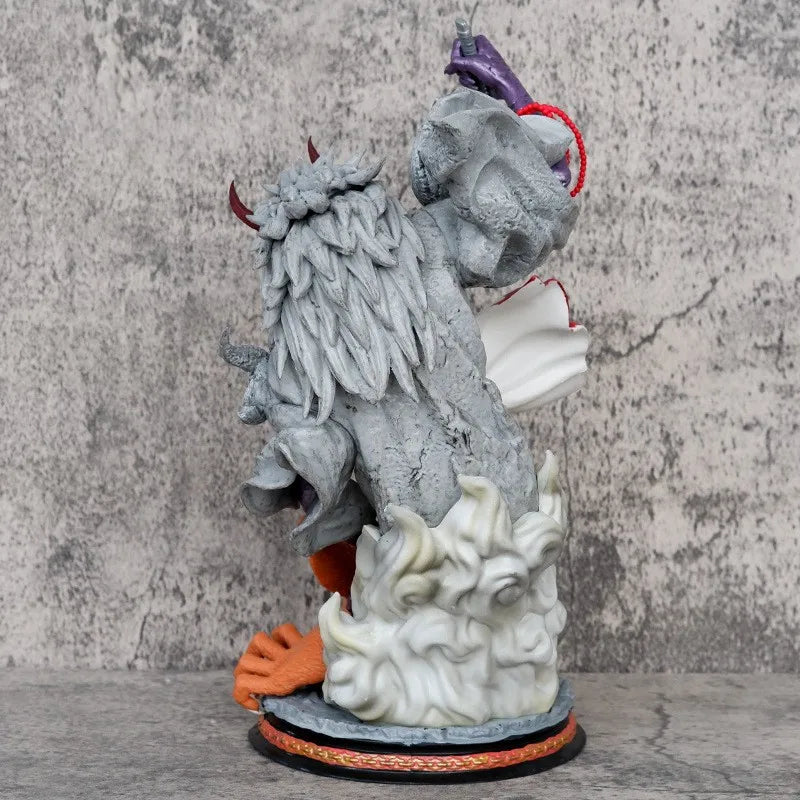 Naruto 28cm 4th Hokage Namikaze Minato Figure Sikifuujin Kurama Fight Model Doll Anime Ornaments Toys Collect Gifts