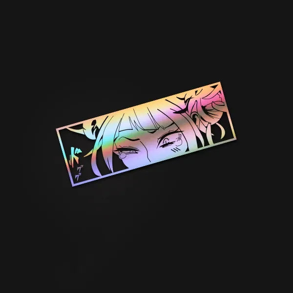 Car Styling Tape Decals for Himiko Toga Manga Anime Waifu Sticker Peeper Cartoon Auto Window Tail Tape