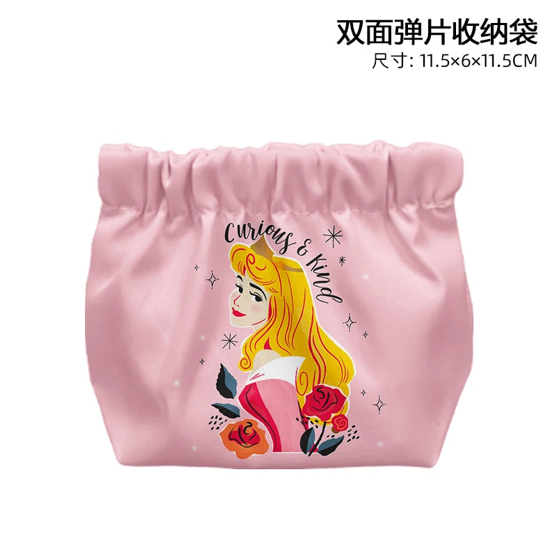 Disney Princess Cinderella T8841 Anime Briefcases Coin Bag Cartoon Makeup Bag Casual Purses Card Storage Handbag Gift